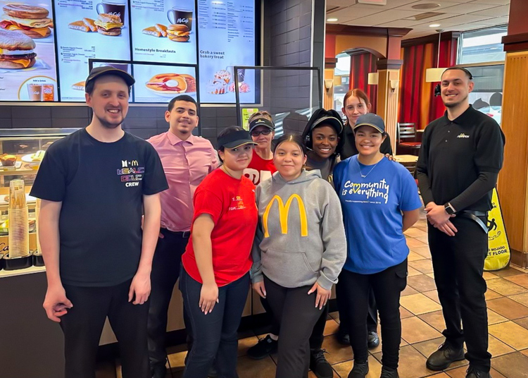 Join our happy staff at MacDonalds
